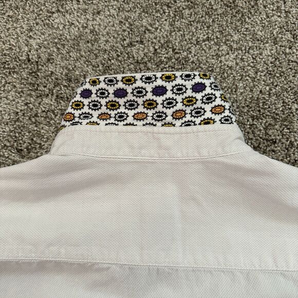ROBERT GRAHAM Flip Cuff Mini Dot Pattern Button Shirt Men’s Size Large L - Picture 9 of 14